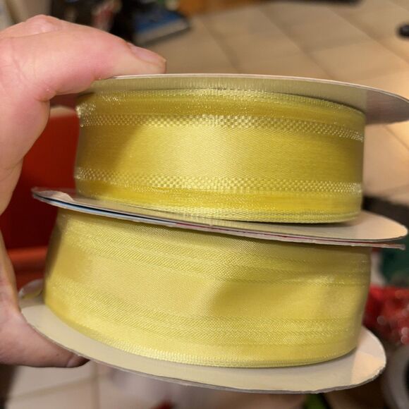 Wired Ribbon Yellow Variety Pack And Opened Packs - Picture 3 of 6